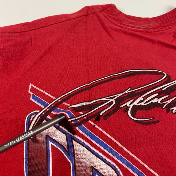 Vintage 90s Ricky Craven Budweiser NASCAR T Shirt Mens Large All Over Print - Picture 11 of 16